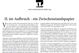 IL: Organisierungsdebatte