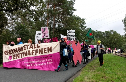 Demonstration in Unterlüß am 7. September 2019 während des Rheinmetall-Entwaffnen-Camps