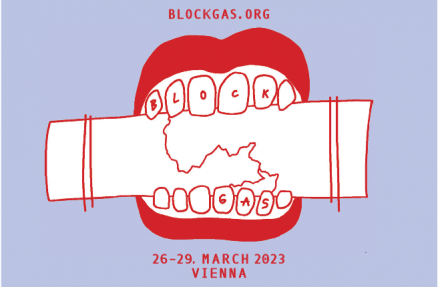 Protest gegen die Gaskonferenz in Wien